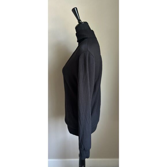 BAILEY 44 Women's Cut Black Eye Splice Choker Long Sleeve Sweatshirt Size Small - Picture 4 of 9